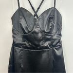 Wild Fable NWT  Black Satin Corset Sleeveless Mini Dress Size XS Photo 5
