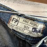 Free People  Distressed Button Fly Denim Shorts Size 27 Photo 5