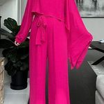 Krisa  Dusk Asymmetrical 2-Piece Cape Jumpsuit Photo 0