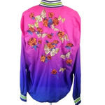 Silence + Noise UO Late to the Party Windbreaker Jacket Coat Floral Pink Photo 8