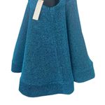 Luxxel  Sz S Women's Blue‎ Sparkle Halter Open Back Flared Skirt Dress NWT Photo 9