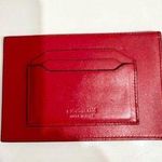 Montblanc Meisterstück 6cc Calfskin Leather Card Holder Wallet Red Photo 0