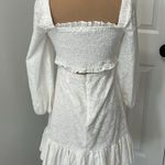 Veronica Beard  Denise White Smocked Eyelet Dress Photo 5