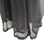 Vintage Babydoll Lingerie Nightie Black Blue Floral Embroidery Sequin Size L Size L Photo 2