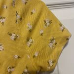 Hollister COPY -  yellow with flower print baby tee in xs Photo 2