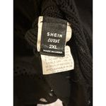 SheIn  Curve Black Knit Poncho V-Neck Pullover Cover Up‎ 2XL Photo 2