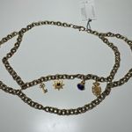 Vintage 1980s chain belt with charms Gold Photo 0