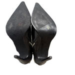 ZARA  Rhinestone Trim Elegant Black Pointed Toe Women's Ankle Boots Photo 4