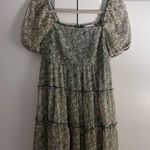 Jun & Ivy  Green Floral Mini Sundress Photo 0