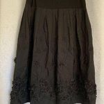ST. VERMEER Black Embossed “Silky” Skirt size: S Photo 0