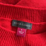 Vince Camuto Cozy Long Sleeve Extend Shoulder Sweater, Bright Cherry Size S NWT Photo 7