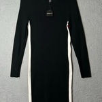 Forever 21  Sweater Dress Womens 1X Black Bodycon Mini Dress‎ NEW Photo 0