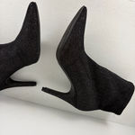 Brash  black glittery sparkle sock ankle booties Photo 3