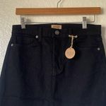 MISA Los Angeles NWT  Super Star Asymmetrical Mini Skirt black wash Photo 5