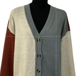 Knot Sisters  Color Block Oversized
Cardigan(Size XSmall) Photo 0