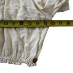 Kendall + Kylie Ivory Boho Bohemian Embroidered Crop Top Women Sz Small | 42-23 Photo 5