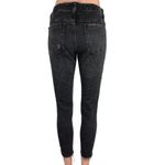 Zara Basic Black Ripped Distressed Z1975 Denim High Rise Skinny Jeans Size 8 Photo 2