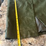 H&M Crocodile Pencil Skirt Green Faux Leather Size 6 Front Slit Chic Career Photo 8