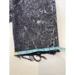 ASOS Black Acid Wash Raw Hem Denim Jean Shorts Bermuda EUC Sz 32 Cotton Retro Photo 10