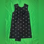 & Other Stories & Other Stories Black and Silver Bow Detail Metallic Jacquard Shift Mini Dress 4 Photo 3