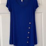 brenda's Royal Blue Asymmetrical Top Photo 5