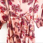 MISA Los Angeles NWT Anthropologie + Esmee Maxi Dress in Paisley Pink Photo 10