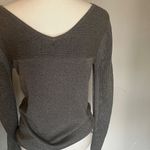 NYDJ  Charcoal Scoop Neck Sweater Photo 4