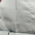 Dessy Collection Square Neck Luxe Chiffon Bow Shoulder Dress in Mist size 8R NWT Blue Photo 5