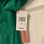 AQUA NWT  Bloomingdale’s Pleated Cutout A Line Dress in Green Photo 5