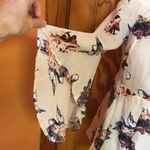 The Clothing Company Boho Floral Off Shoulder Romper Bell Sleeve Cream Playsuit Photo 4