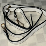 Source Unknown White and Black Replacement Strap with Gold Accents Photo 0