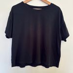 Lululemon Cortes Crop T Shirt Black Women's Size Small Short Sleeve Gym Workout Photo 1