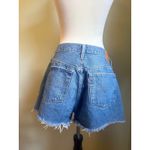 Levi's  501 Premium Women Distressed‎ Denim Cutoff Shorts boho y2k blue high rise Photo 1