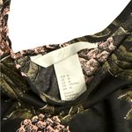 H&M Black Semi-Sheer Pineapple Tank Top Boho Medium Cut Out Straps Photo 3