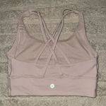 Lululemon  Cross Back Sports Bra light pale pink size 4 Photo 1
