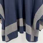 CAbi Open Front Wrap Shawl Reversible Cardigan Sweater Blue Style 3163 Size XS/S Photo 6