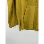 Nike  Dri-fit Sweatshirt Women XS Mustard Yellow Hoodie Cut Off Yoga Fringe Photo 2