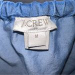 J.Crew  Chambray Cotton Off the Shoulder Blouse Size Medium‎ Photo 3
