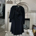 Vintage luxury suit set / tuxedo style George’s Rech strapless dress w/ jacket Black Photo 6