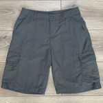 REI Cargo Nylon Bermuda High Rise Hiking Casual Shorts Size 2 Gray Photo 0