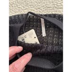 Free People H2O Crew Pullover Open Weave Knit Crop Top Black Size M Photo 8