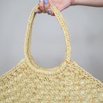 Vintage Straw Wicker Shoulder Bag Tote Beach Bag Photo 2