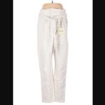 DL1961 Susie Paper Bag High Rise Pants Torino White Photo 3