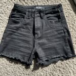 Blue Savvy  Women's Black Frayed Jean Shorts Photo 0