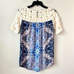Anthropologie  Akemi + Kin Maite Lace Sleeve Top‎ XS Photo 3