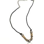 Handmade  Bohemian Style Wood & Metal Beaded Necklace With Adjustable Chain A464 Photo 5
