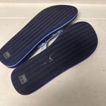 Vera Bradley Flip Flops Webbing Strap Really Regatta Sz L 9 Blue Nautical Whale Photo 4