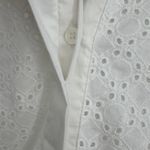 Ann Taylor Loft dress women's 14 sleeveless tank eyelet lace shift white boho Photo 6