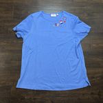 Quacker Factory  Women's 1X Short Sleeve Sizzlin Summer Popsicles Embroidered Photo 0