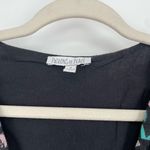 Patrons of Peace Boho Floral Black V-Neck Short Sleeve Floral Maxi Dress Small Photo 5